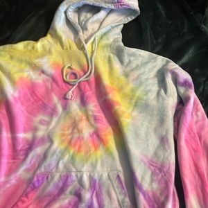 tie dye hoodie LARGE